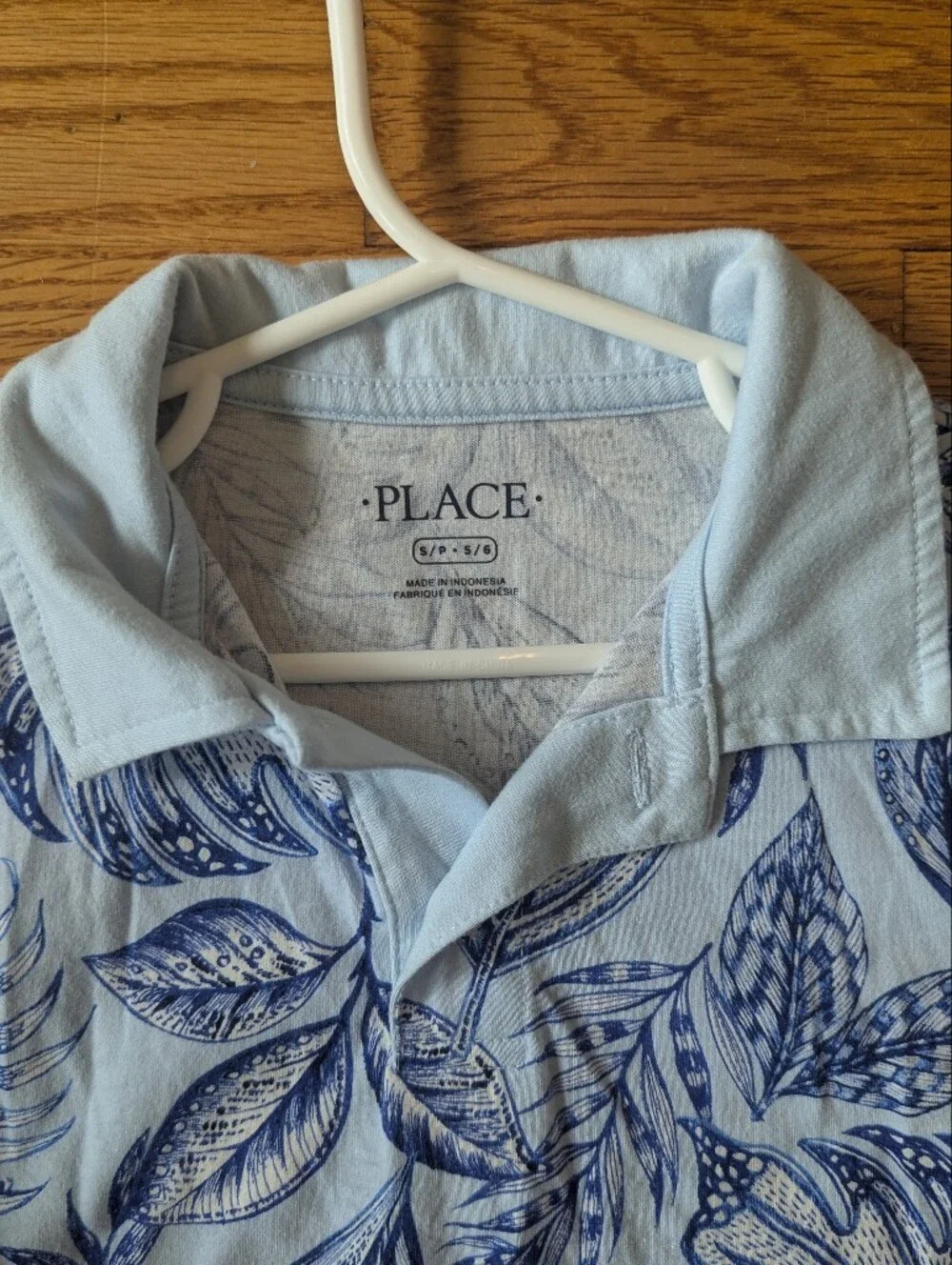 The Children's Place Blue Topical Print Polo, Boys 6